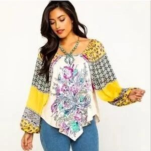 Floral Patchwork Women's Top